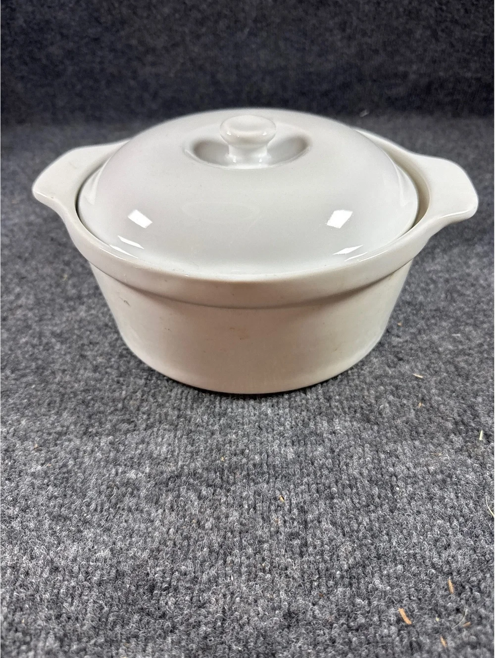 WCL White Ceramic Covered Casserole Dish With Lid Small Baking Serving Dish